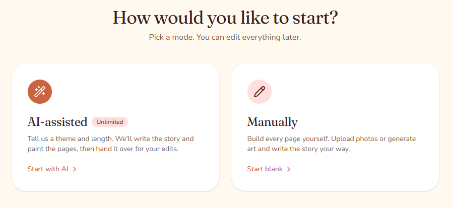 New Book creation